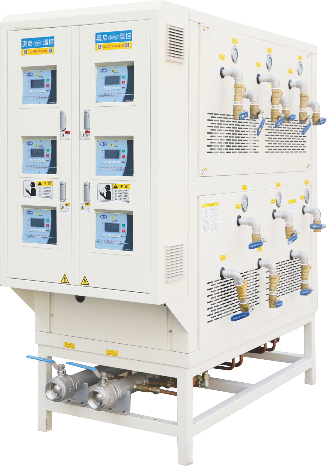 Multi-circuit temperature control equipment for rubber extrusion